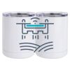 10 oz. White Stainless Steel Short Tumbler Thumbnail