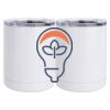 10 oz. White Stainless Steel Short Tumbler Thumbnail
