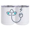 10 oz. White Stainless Steel Short Tumbler Thumbnail