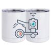 10 oz. White Stainless Steel Short Tumbler Thumbnail