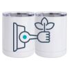 10 oz. White Stainless Steel Short Tumbler Thumbnail