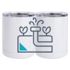 10 oz. White Stainless Steel Short Tumbler Thumbnail