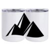 10 oz. White Stainless Steel Short Tumbler Thumbnail
