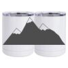 10 oz. White Stainless Steel Short Tumbler Thumbnail