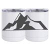 10 oz. White Stainless Steel Short Tumbler Thumbnail