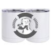 10 oz. White Stainless Steel Short Tumbler Thumbnail