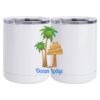 10 oz. White Stainless Steel Short Tumbler Thumbnail