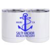 10 oz. White Stainless Steel Short Tumbler Thumbnail