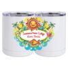10 oz. White Stainless Steel Short Tumbler Thumbnail