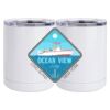 10 oz. White Stainless Steel Short Tumbler Thumbnail