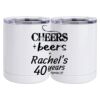 10 oz. White Stainless Steel Short Tumbler Thumbnail
