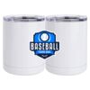 10 oz. White Stainless Steel Short Tumbler Thumbnail