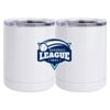 10 oz. White Stainless Steel Short Tumbler Thumbnail