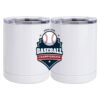 10 oz. White Stainless Steel Short Tumbler Thumbnail