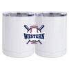 10 oz. White Stainless Steel Short Tumbler Thumbnail