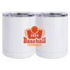 10 oz. White Stainless Steel Short Tumbler Thumbnail