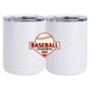 10 oz. White Stainless Steel Short Tumbler Thumbnail