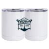 10 oz. White Stainless Steel Short Tumbler Thumbnail