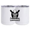 10 oz. White Stainless Steel Short Tumbler Thumbnail