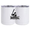 10 oz. White Stainless Steel Short Tumbler Thumbnail