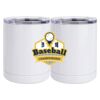 10 oz. White Stainless Steel Short Tumbler Thumbnail