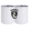 10 oz. White Stainless Steel Short Tumbler Thumbnail