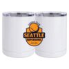 10 oz. White Stainless Steel Short Tumbler Thumbnail