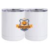 10 oz. White Stainless Steel Short Tumbler Thumbnail