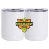 10 oz. White Stainless Steel Short Tumbler Thumbnail