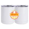 10 oz. White Stainless Steel Short Tumbler Thumbnail