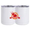 10 oz. White Stainless Steel Short Tumbler Thumbnail