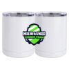 10 oz. White Stainless Steel Short Tumbler Thumbnail