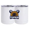 10 oz. White Stainless Steel Short Tumbler Thumbnail