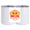 10 oz. White Stainless Steel Short Tumbler Thumbnail