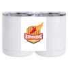 10 oz. White Stainless Steel Short Tumbler Thumbnail