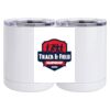 10 oz. White Stainless Steel Short Tumbler Thumbnail
