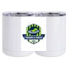 10 oz. White Stainless Steel Short Tumbler Thumbnail