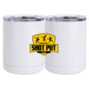 10 oz. White Stainless Steel Short Tumbler Thumbnail