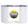 10 oz. White Stainless Steel Short Tumbler Thumbnail