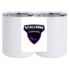 10 oz. White Stainless Steel Short Tumbler Thumbnail