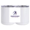 10 oz. White Stainless Steel Short Tumbler Thumbnail