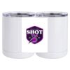 10 oz. White Stainless Steel Short Tumbler Thumbnail