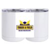 10 oz. White Stainless Steel Short Tumbler Thumbnail