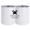 10 oz. White Stainless Steel Short Tumbler Thumbnail