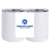 10 oz. White Stainless Steel Short Tumbler Thumbnail