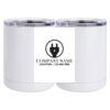 10 oz. White Stainless Steel Short Tumbler Thumbnail