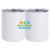 10 oz. White Stainless Steel Short Tumbler Thumbnail