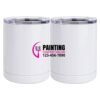 10 oz. White Stainless Steel Short Tumbler Thumbnail