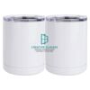 10 oz. White Stainless Steel Short Tumbler Thumbnail