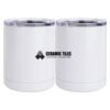10 oz. White Stainless Steel Short Tumbler Thumbnail